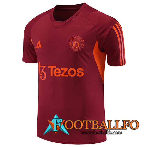 Camiseta Entrenamiento Manchester United Rojo 2023/2024
