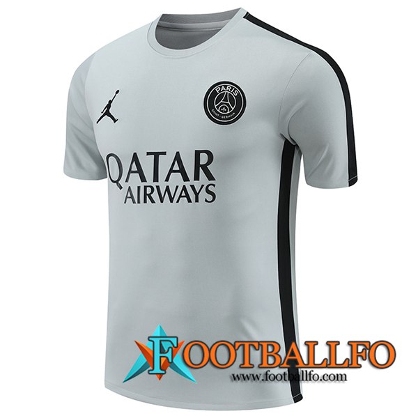 Camiseta Entrenamiento PSG Gris/Negro 2023/2024