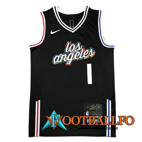 Camisetas De Futbol Los Angeles Clippers (HARDEN #1) 2023/24 Negro/Blanco
