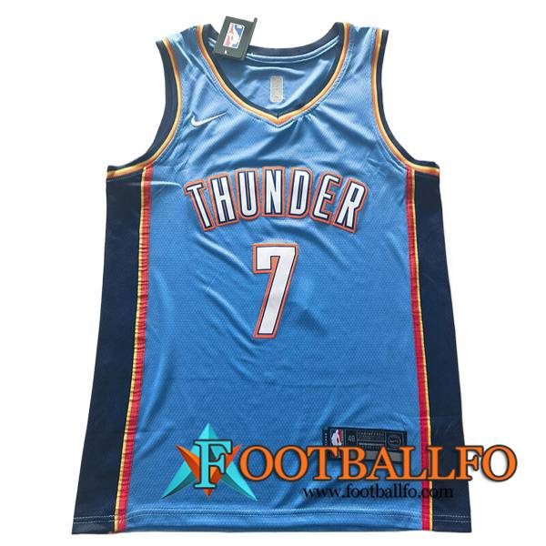 Camisetas De Futbol Oklahoma City Thunder (HOLMGREN #7) 2023/24 Azul/Negro