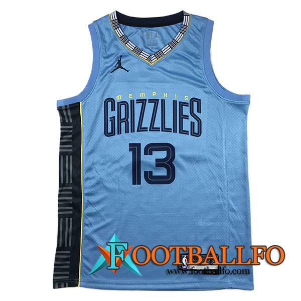 Camisetas De Futbol Memphis Grizzlies (JACKSON JR. #13) 2023/24 Azul