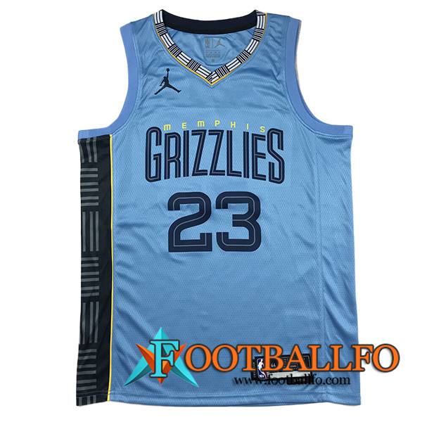 Camisetas De Futbol Memphis Grizzlies (Rosa #23) 2023/24 Azul -03