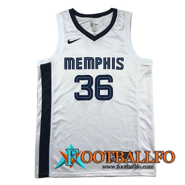 Camisetas De Futbol Memphis Grizzlies (SMART #36) 2023/24 Blanco