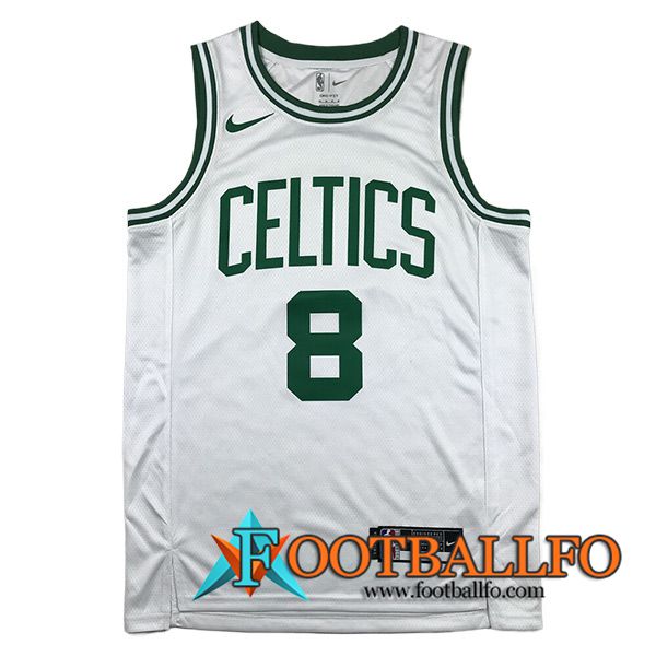 Camisetas De Futbol Boston Celtics (PORZINGIS #8) 2023/24 Blanco/Verde