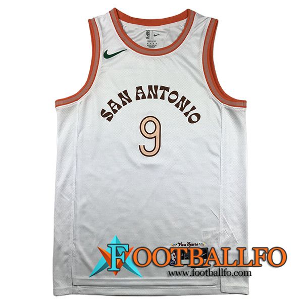 Camisetas De Futbol San Antonio Spurs (PARKER #9) 2023/24 Blanco