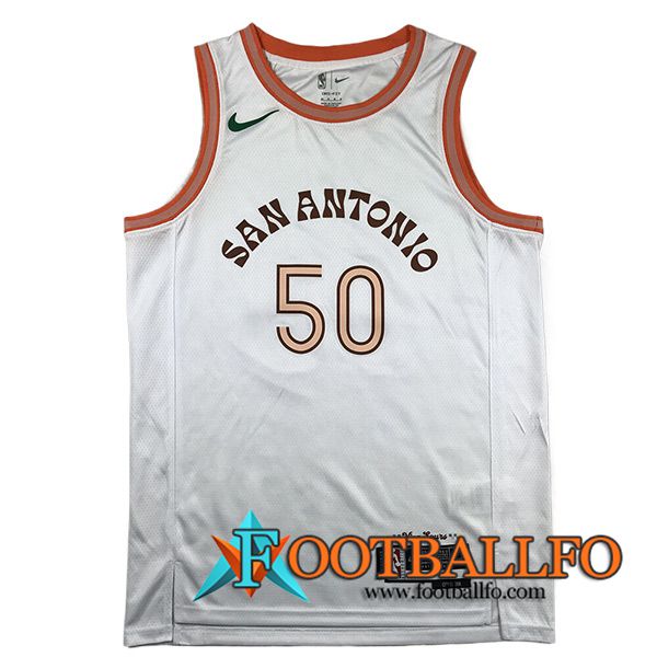 Camisetas De Futbol San Antonio Spurs (ROBINSON #50) 2023/24 Blanco -02