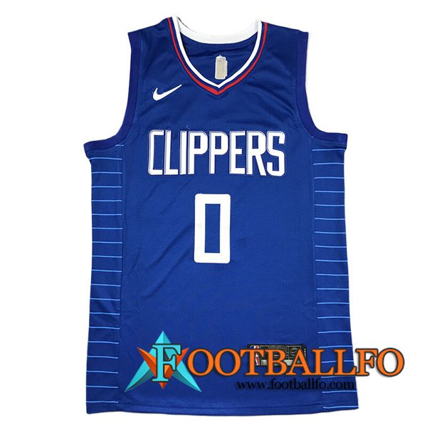 Camisetas De Futbol Los Angeles Clippers (WESTBROOK #0) 2023/24 Azul -02