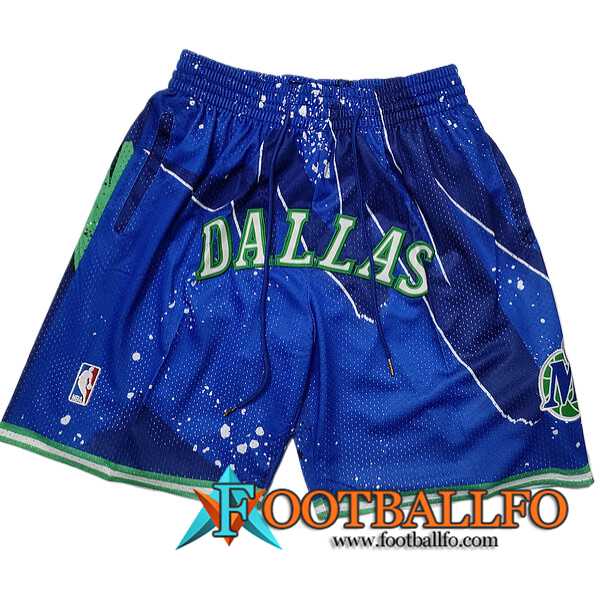 Cortos NBA Dallas Mavericks 2023/24 Azul/Verde -02