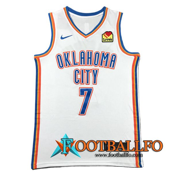 Camisetas De Futbol Oklahoma City Thunder (HOLMGREN #7) 2023/24 Blanco