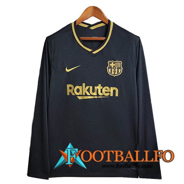 Camisetas De Futbol FC Barcelona Retro Segunda Manga Largas 2020/2021