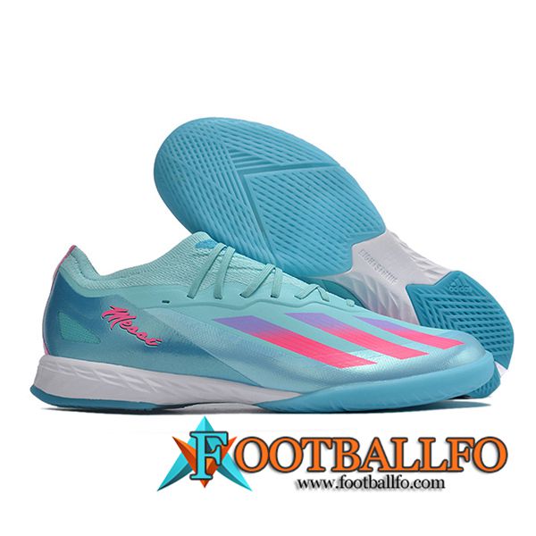 Adidas Botas De Fútbol X CRAZYFAST.1 IC BOOTS Azul/Rosa