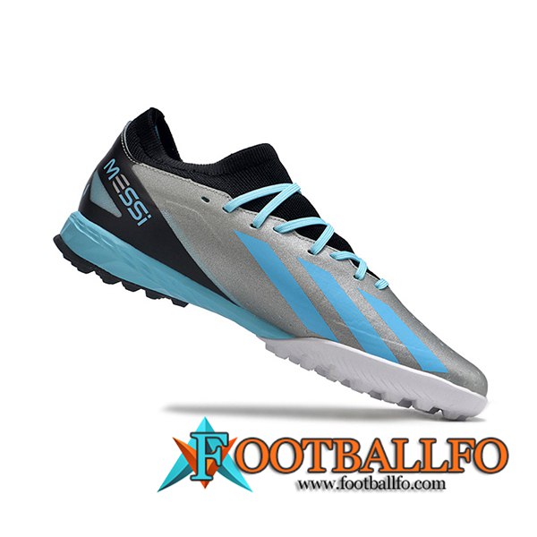 Adidas Botas De Fútbol X CRAZYFAST.3 TF BOOTS Gris/Negro/Azul