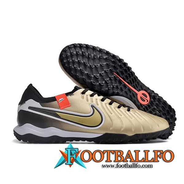 Nike Botas De Fútbol Tiempo Legend X PRO TF Amarillo/Negro/Blanco