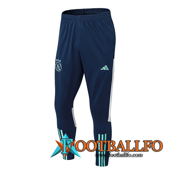 Pantalon Entrenamiento Ajax Azul/Blanco 2023/2024