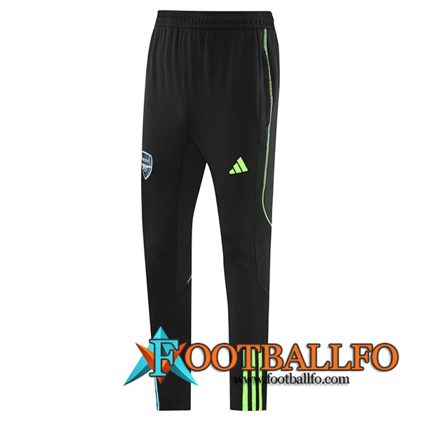 Pantalon Entrenamiento Arsenal Negro/Verde 2023/2024 -02