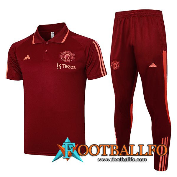 Camiseta Polo Manchester United Rojo 2023/2024