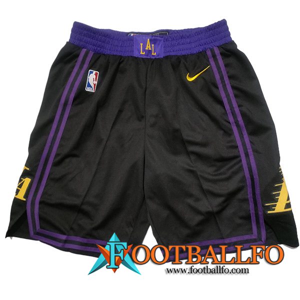 Cortos NBA Los Angeles Lakers 2023/24 Negro/Violeta -03