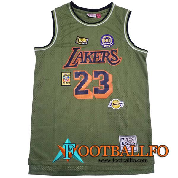 Camisetas Los Angeles Lakers (JAMES #23) 2023/24 Verde