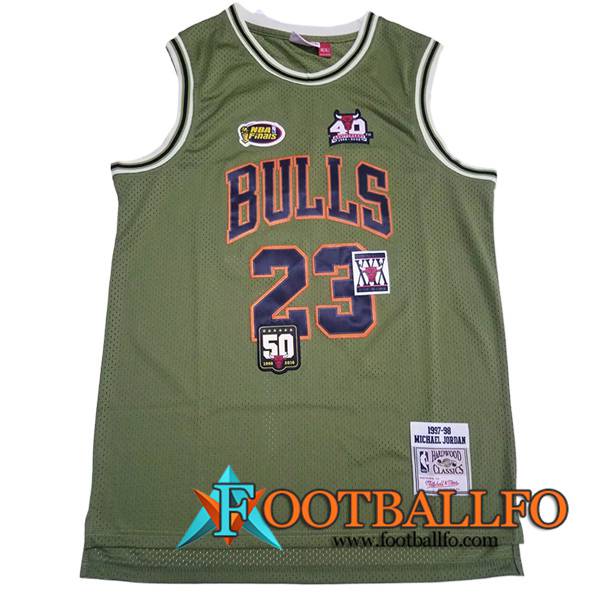 Camisetas Chicago Bulls (JORDAN #23) 2023/24 Verde -02