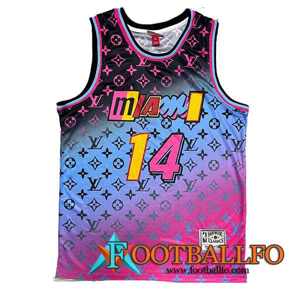 Camisetas Miami Heat (HERRO #14) 2023/24 Violeta/Azul/Negro