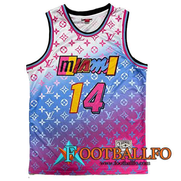 Camisetas Miami Heat (HERRO #14) 2023/24 Violeta/Azul/Blanco