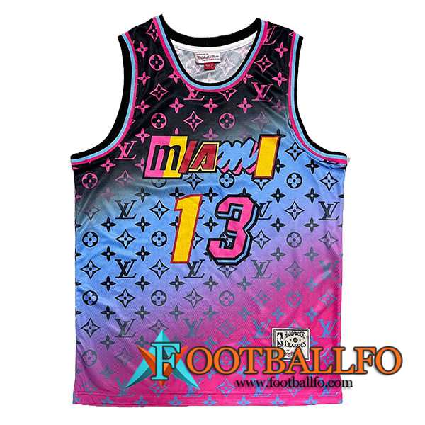 Camisetas Miami Heat (ADEBAYO #13) 2023/24 Violeta/Azul/Negro