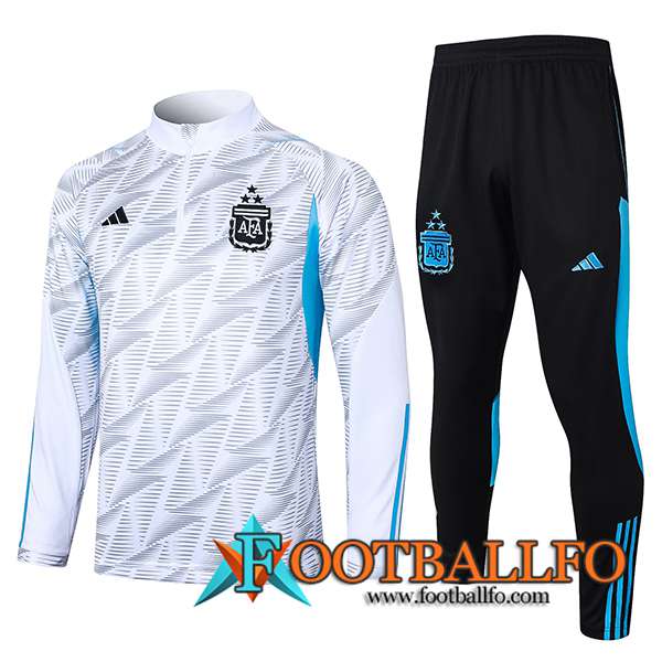 Chandal Equipos De Futbol Argentina Blanco/Gris/Azul/Negro 2023/2024