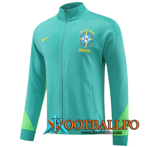 Chaquetas Futbol Brasil Verde/Azul 2023/2024