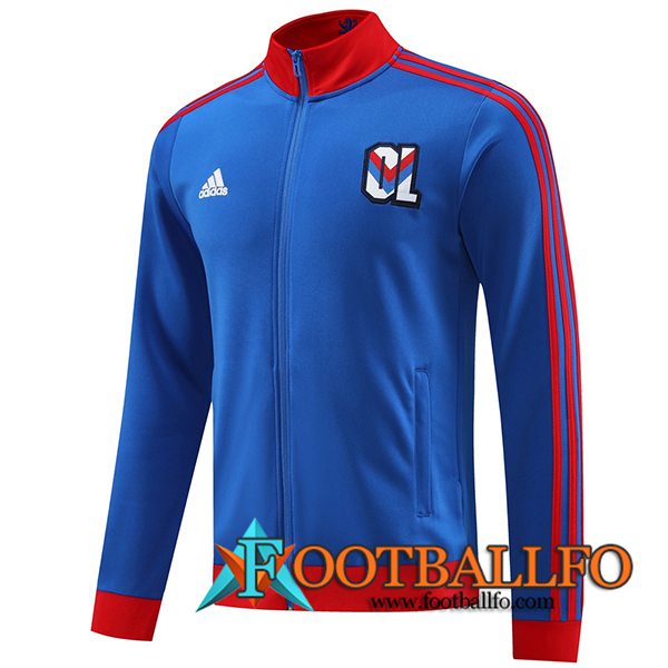 Chaquetas Futbol lyon Rojo/Azul 2023/2024