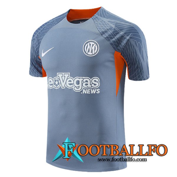 Camiseta Entrenamiento Inter Milan Gris/Naranja 2023/2024