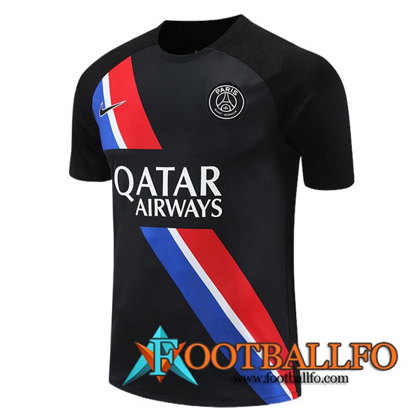 Camiseta Entrenamiento PSG Negro/Rojo/Azul 2023/2024