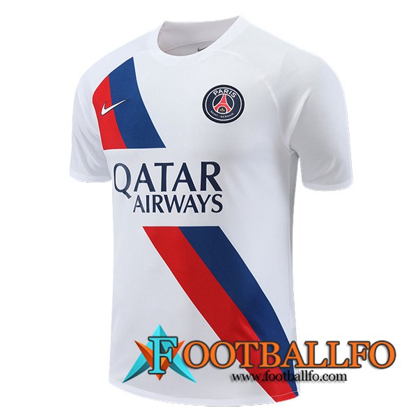 Camiseta Entrenamiento PSG Blanco/Rojo/Azul 2023/2024