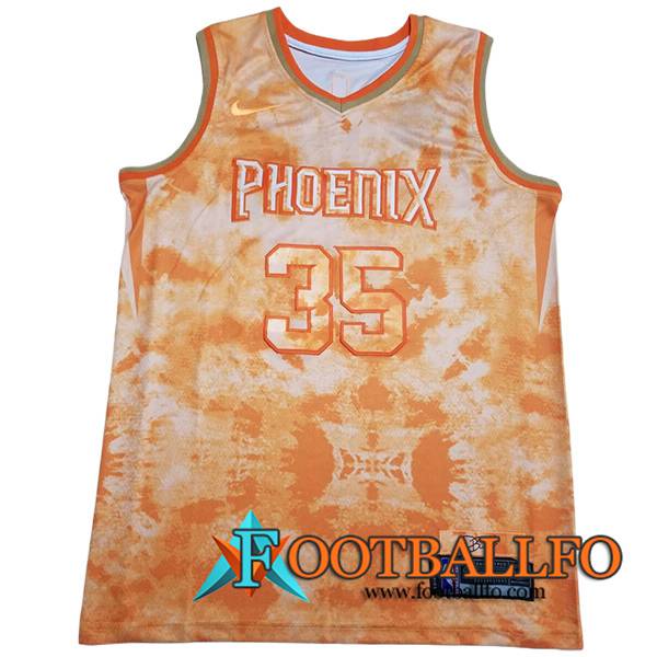 Camisetas De Futbol Phoenix Suns (DURANT #35) 2023/24 Naranja -02