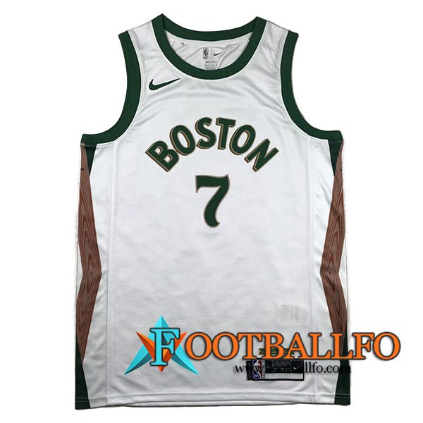 Camisetas Boston Celtics (BROWN #7) 2023/24 Azul/Verde/Marrón