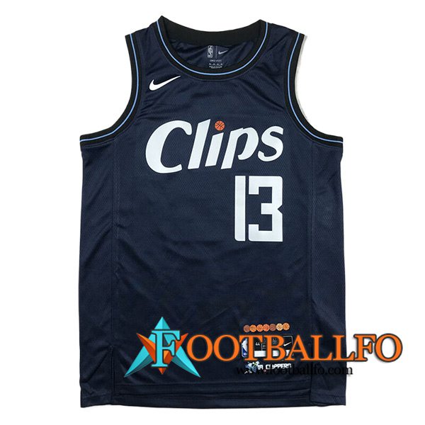 Camisetas Los Angeles Clippers (GEORGE #13) 2023/24 Azul Oscuro -02