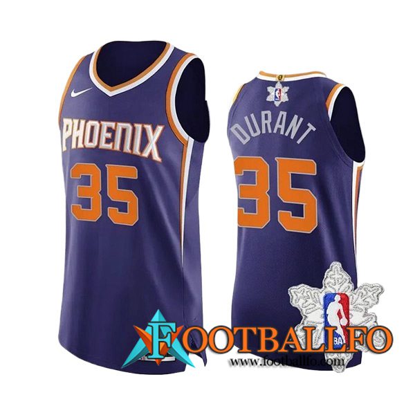 Camisetas Phoenix Suns (DURANT #35) 2023/24 Violeta/Naranja