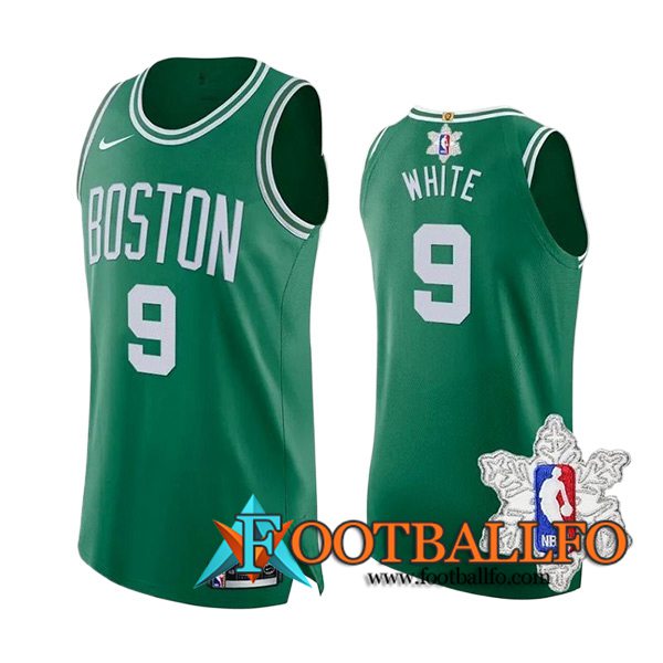 Camisetas Boston Celtics (WHITE #9) 2023/24 Verde/Blanco