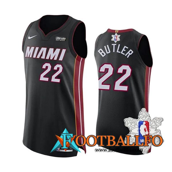 Camisetas Miami Heat (BUTLER #22) 2023/24 Negro/Rojo/Blanco