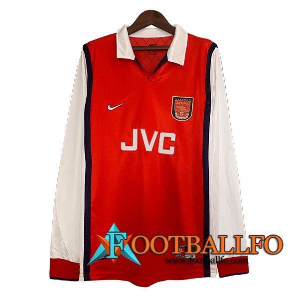 Camisetas De Futbol Arsenal Retro Primera Manga Largas 1998/1999
