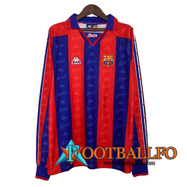 Camisetas De Futbol FC Barcelona Retro Primera Manga Largas 1996/1997