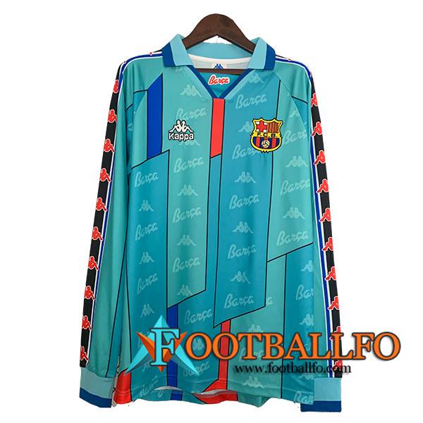 Camisetas De Futbol FC Barcelona Retro Segunda Manga Largas 1996/1997