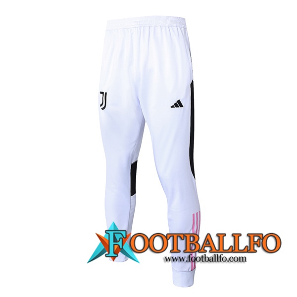 Pantalon Entrenamiento Juventus Blanco/Negro/Rosa 2023/2024