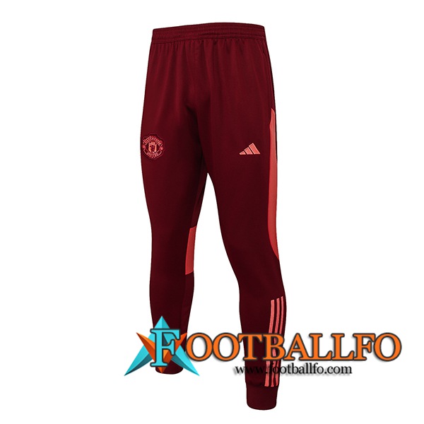 Pantalon Entrenamiento Manchester United Rojo/Naranja 2023/2024