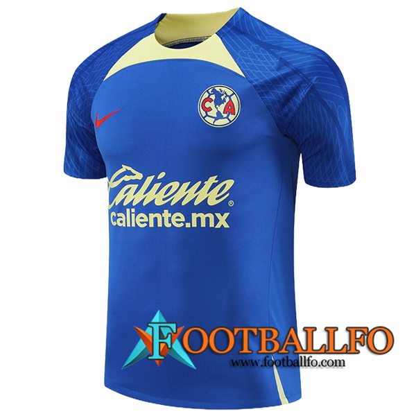 Camiseta Entrenamiento Club America Azul/Verde 2024/2025