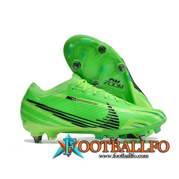 Nike Botas De Fútbol Air Zoom Mercurial Vapor XV Elite SG Verde/Negro -02