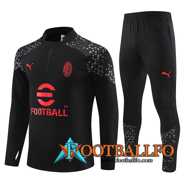 Chandal Equipos De Futbol AC Milan Negro/Rojo 2023/2024