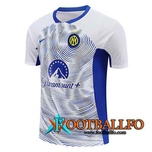 Camiseta Entrenamiento Inter Milan Blanco/Azul 2024/2025