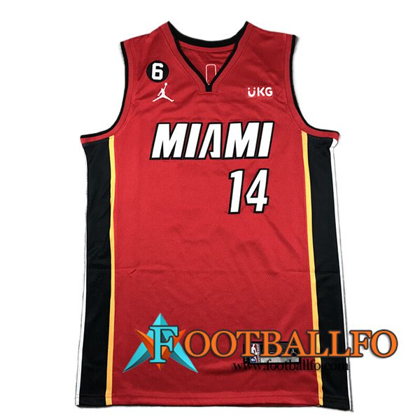 Camisetas Miami Heat (HERRO #14) 2024/25 Rojo/Negro