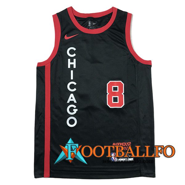 Camisetas Chicago Bulls (LAVINE #8) 2024/25 Negro/Rojo