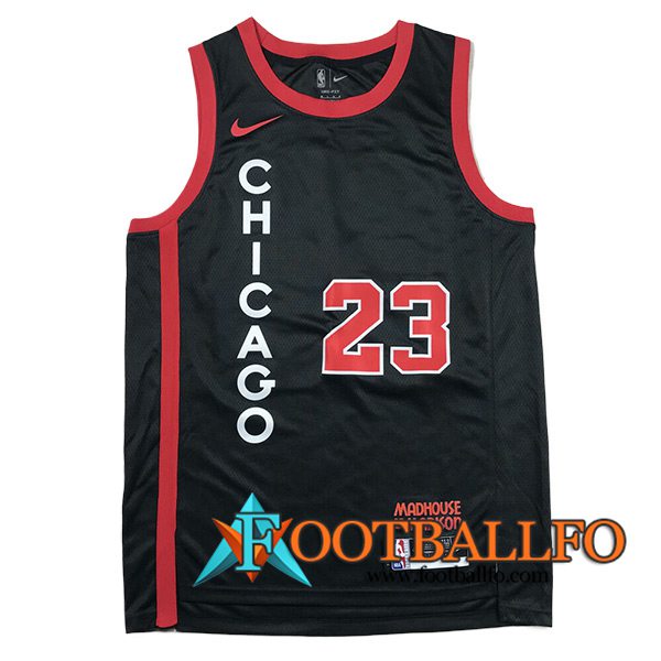 Camisetas Chicago Bulls (JORDAN #23) 2024/25 Negro/Rojo